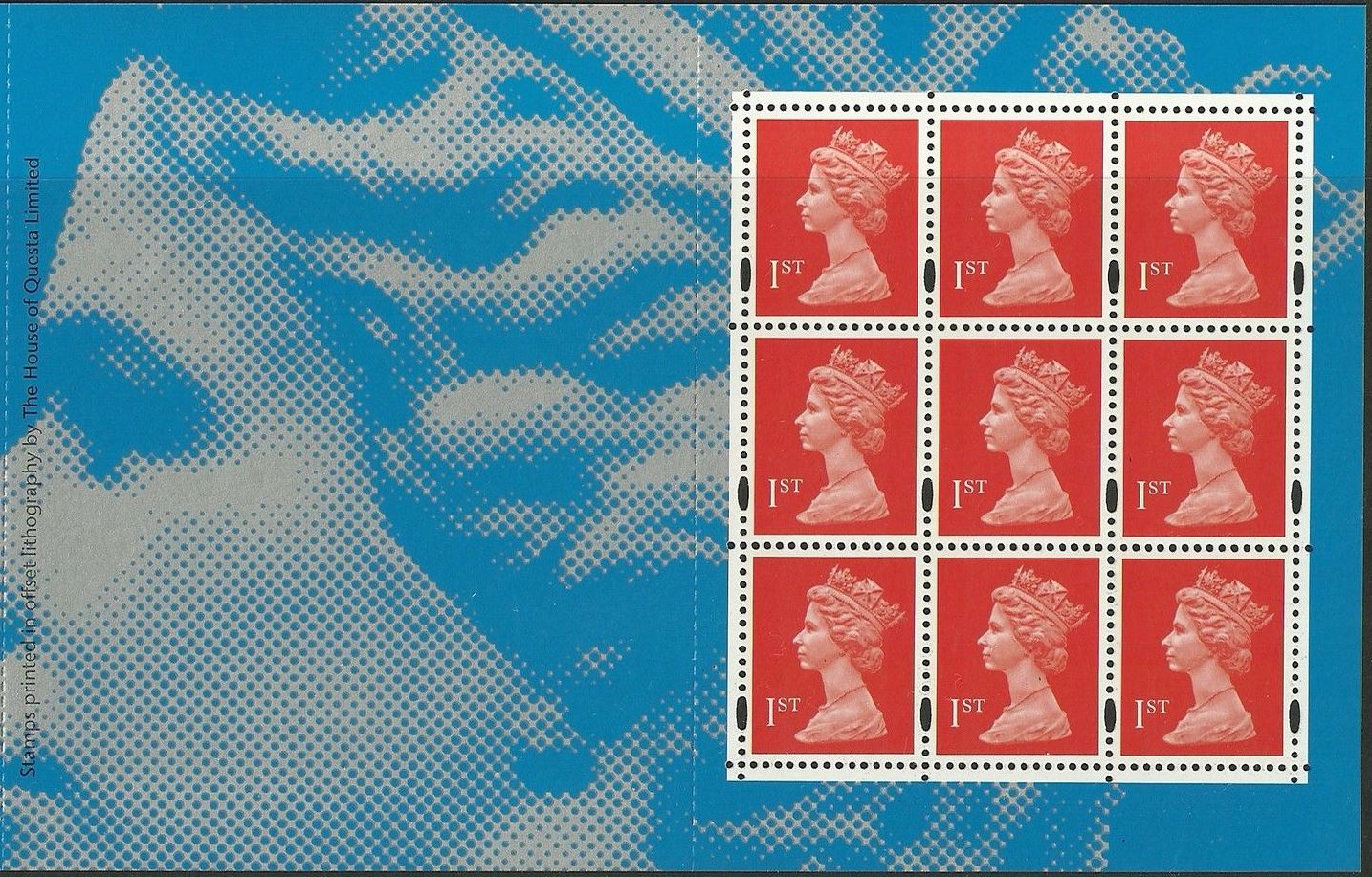 1999 GB - SG1671n (DP284) 1st Flame Pane (Q) from DX22 MNH
